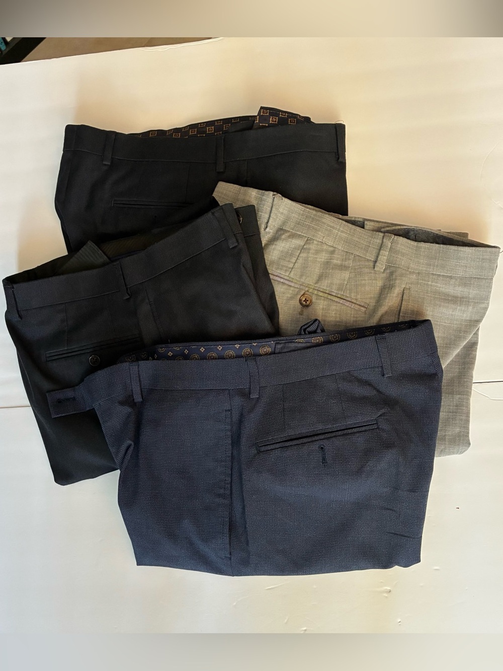 Lot of 4 RALPH LAUREN DRESS SLACKS 33x32 Very Nice Used Condition